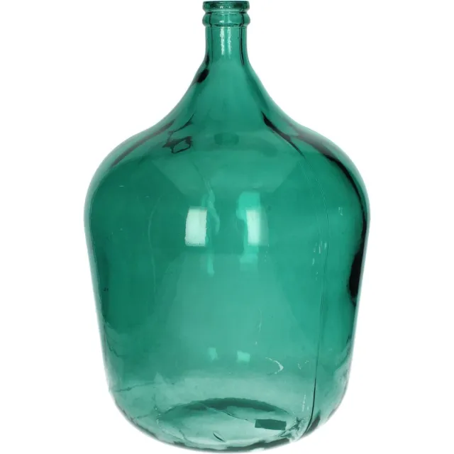 Oneiro Luxe Vaas VASE GLASS Blauw - ø 40X40X56CM – hotel chique - binnen – accessoires – tuin – decoratie – bloemen – mat – glans – industrieel - droogbloemen