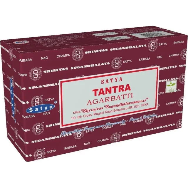 Satya tantra wierook - wierook stokjes - 1 box van 12 doosjes van 15 gram.