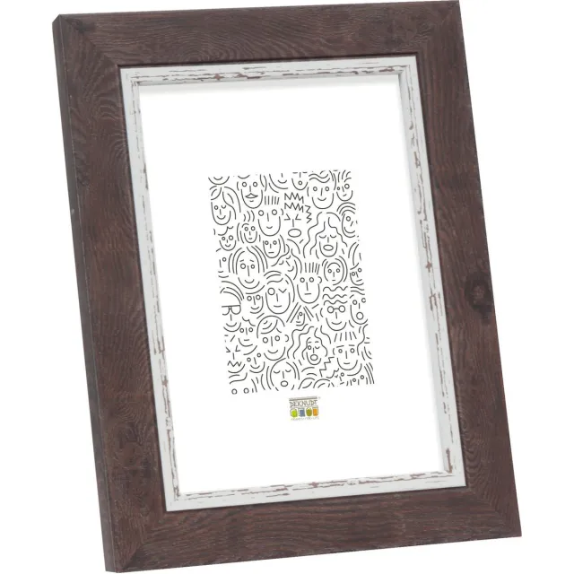 Deknudt Frames fotolijst S45VY2 - bruine houttint - voor foto 20x28 cm