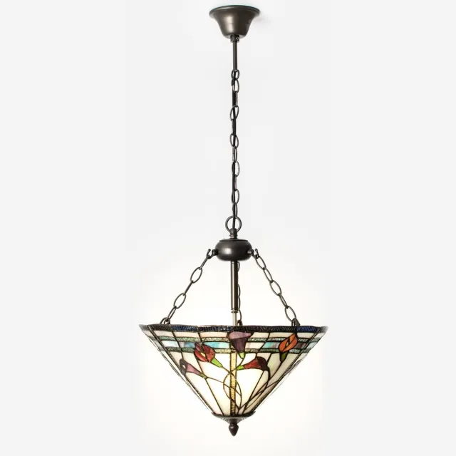 Coloured by Art Hanglamp Calla aan ketting - Art Deco Trade Paars