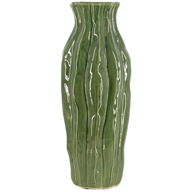 homebound by ky Aardewerk vaas Trunk L groen