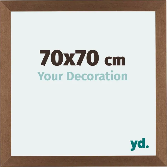 yd. Your Decoration - Fotolijst 70x70 cm - MDF - Koper Decor - Mura