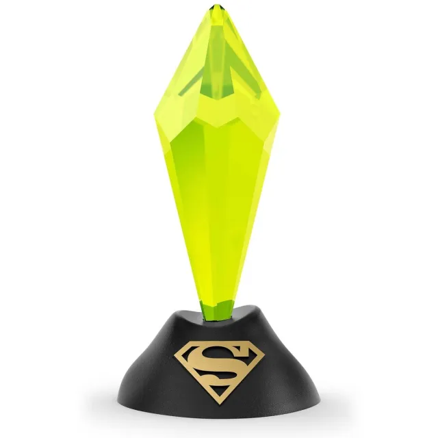 Swarovski beeldje Kryptonite 5557487 | DC verzamelbeeldje | helder kristal look en zwarte sokkel met S-Shield embleem Groen