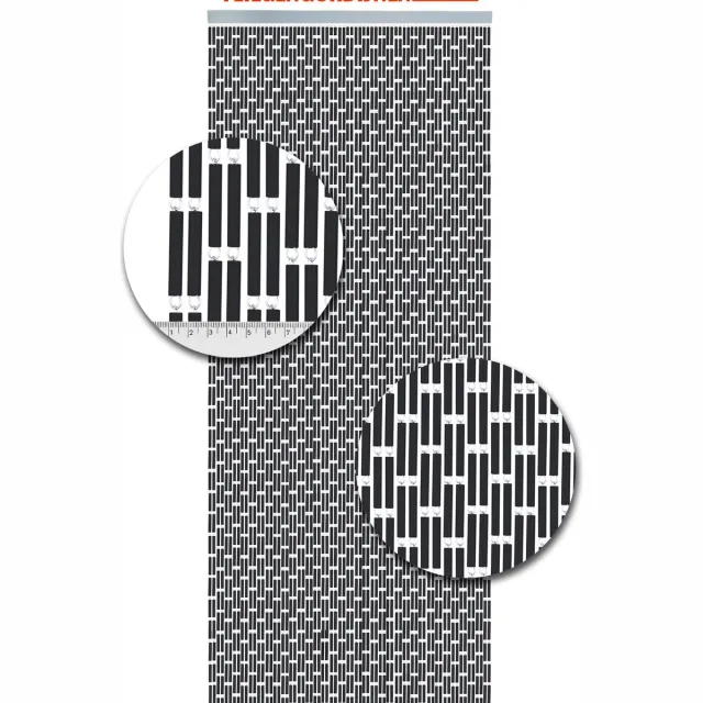 Vliegengordijnenexpert® vliegengordijnenexpert Vliegengordijn Verspringen Antraciet 90 x210 cm Kant en Klaar Deurgordijn-Horgordijn-tegen vliegen antraciet grijs