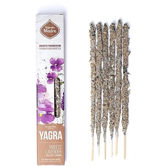 Phoenix Import Mani Bhadra Sagrada Madre Yagra wierook Viooltjes & Lavendel bruin