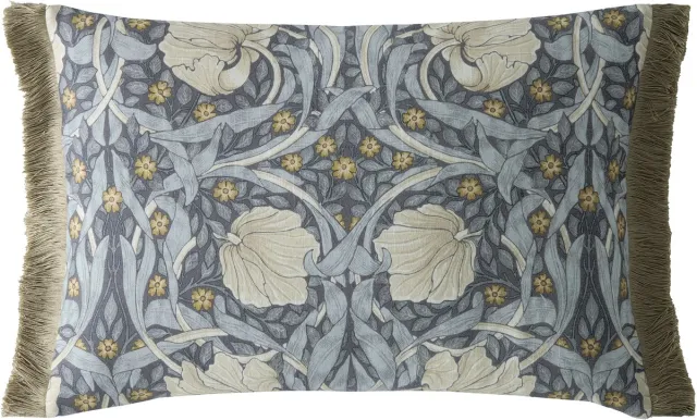 William Morris at Home Sierkussen Pimpernel Ink 40x60cm Blauw/Wit