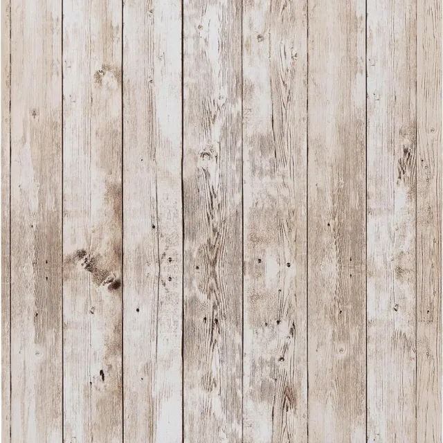 Provento Zelfklevend behang houtlook voor keuken en badkamer - vinyl muursticker - meubelfolie - decoratie - 45 x 500 cm. Lichtbruin