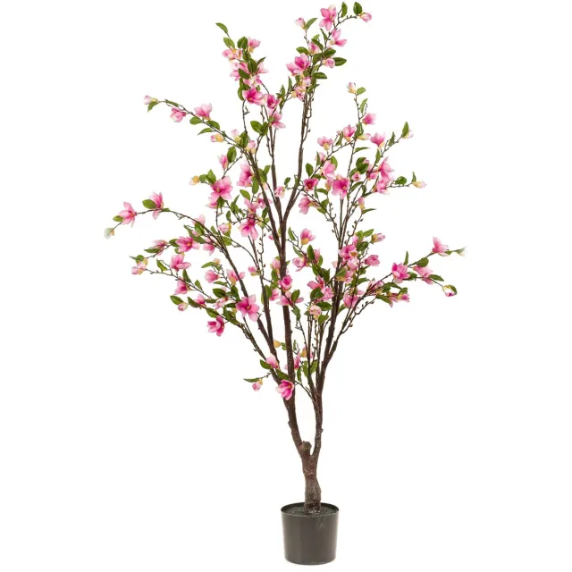 Emerald Kunstboom Magnolia roze 170cm - Kunstplant voor binnen