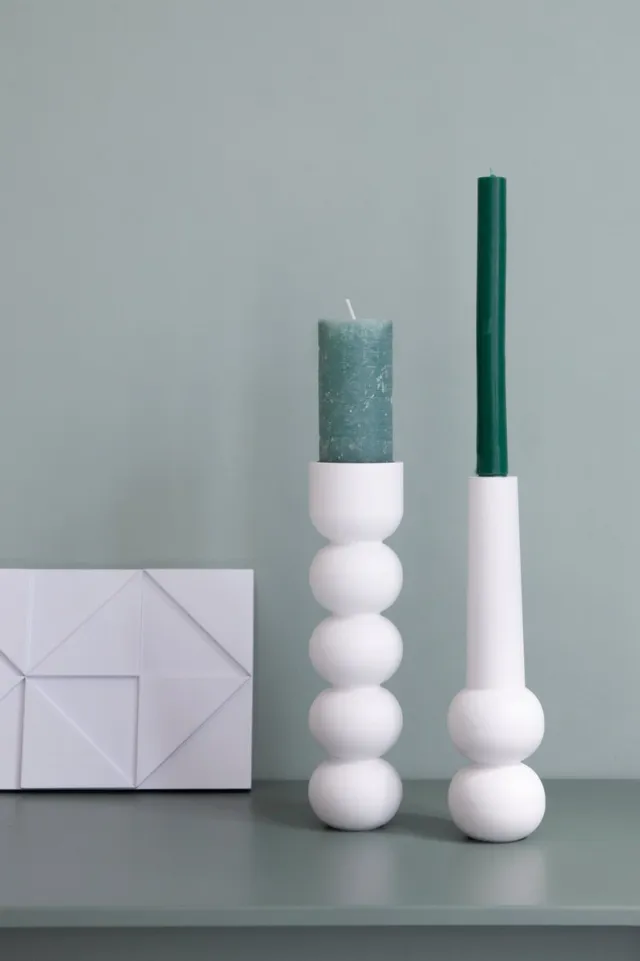 LEMON LILY Candleholder 3-in-1 high - White
