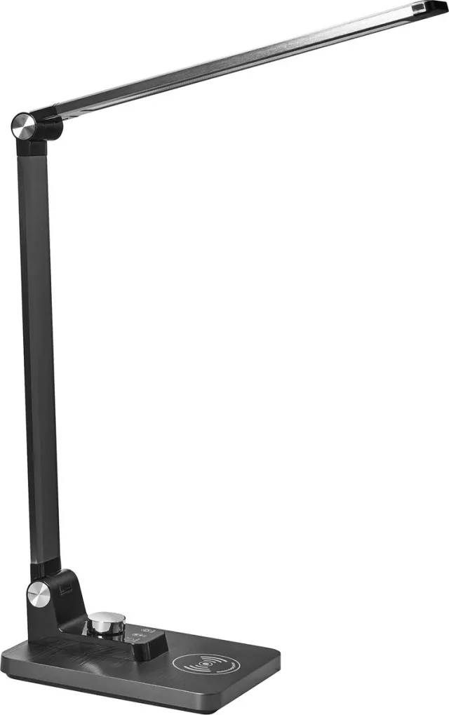 Beliani ENIF - Bureaulamp LED - Zwart - Aluminium/Synthetisch materiaal