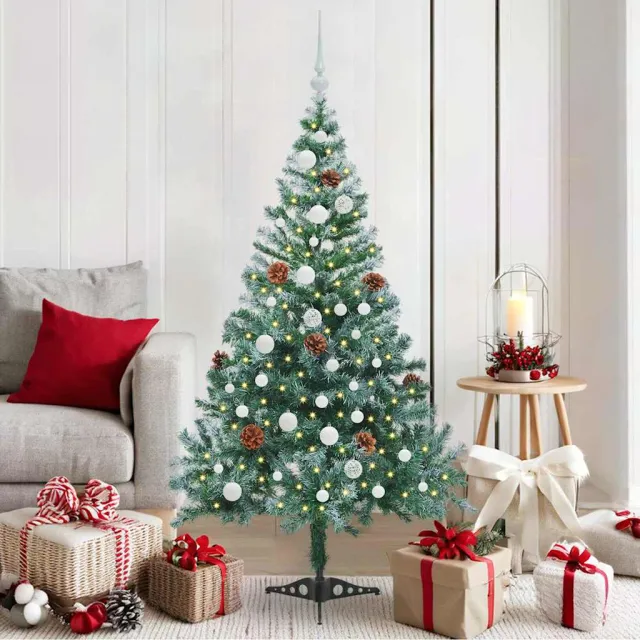 vidaXL Kunstkerstboom Groen 150 cm PVC en Staal