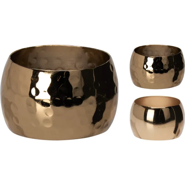 Home & Styling Servetringen - Set van 4 stuks - Kerstdecoratie - Goud