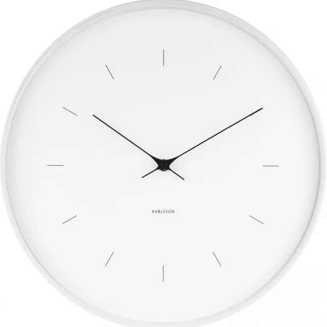 Karlsson Klok Wandklok - Butterfly Hands large - wit