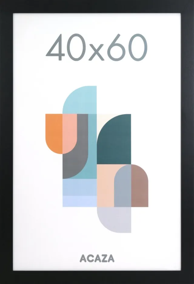 Acaza Fotolijst - Fotokader - Fotolijst 40x60 cm - Fotokader 40x60 cm - MDF Hout - Zwart