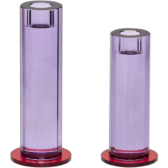 Hübsch kandelaar Cut Purple Paars