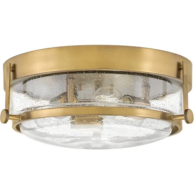 Hinkley LED Plafondlamp Harper | 3X E27 Max 60W | Dimbaar | Heritage Brass Geen