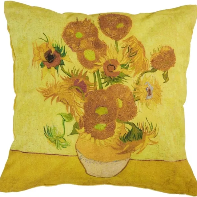 Beddinghouse x Van Gogh Museum Sunflower Sierkussen - 45x45 cm - Geel