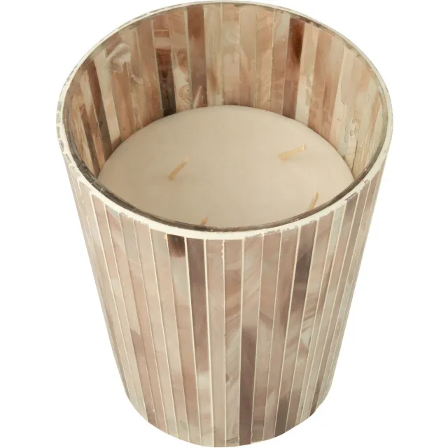J-Line geurkaars Noa - Tender Rose - glas - roze - large - 75U