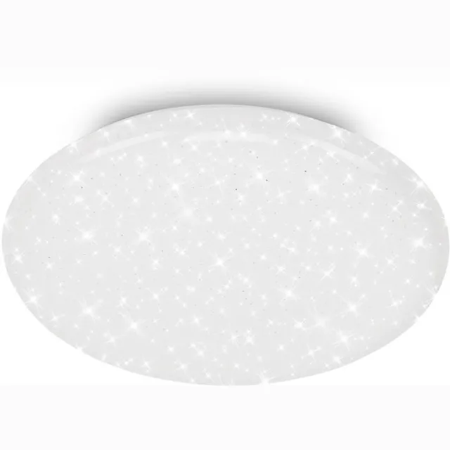 Briloner GIT – LED Plafondlamp – sterrenhemel effect – 4.000K neutraal wit licht – wit – Ø28 cm Wit met sterren