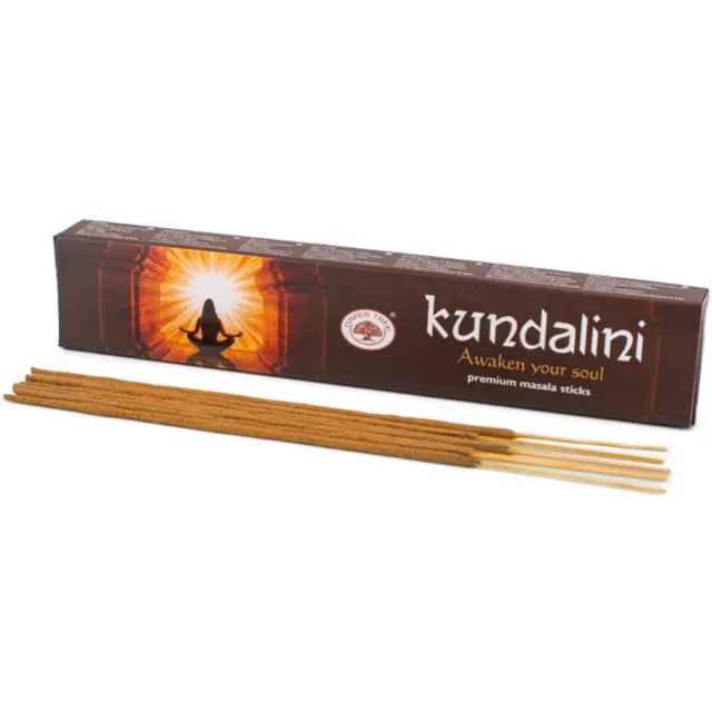 Green Tree Candle Wierook Kundalini 15gr. - 3 pakjes - Spirituele wierook - Meditatie wierook Multicolor