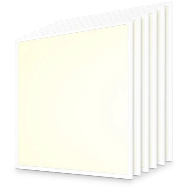 HOFTRONIC 6x LED Paneel - 62x62 cm - 18/25 Watt - 4500 lumen - 180 lumen/watt - 3000K warm wit - UGR22 - Flikkervrij - Incl. Philips Xitanium Driver - 5 jaar garantie