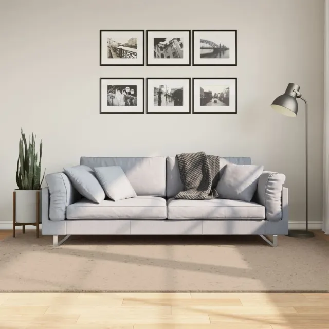 vidaXL Vloerkleed HUARTE laagpolig zacht wasbaar 160x230cm zandkleurig, foto 2