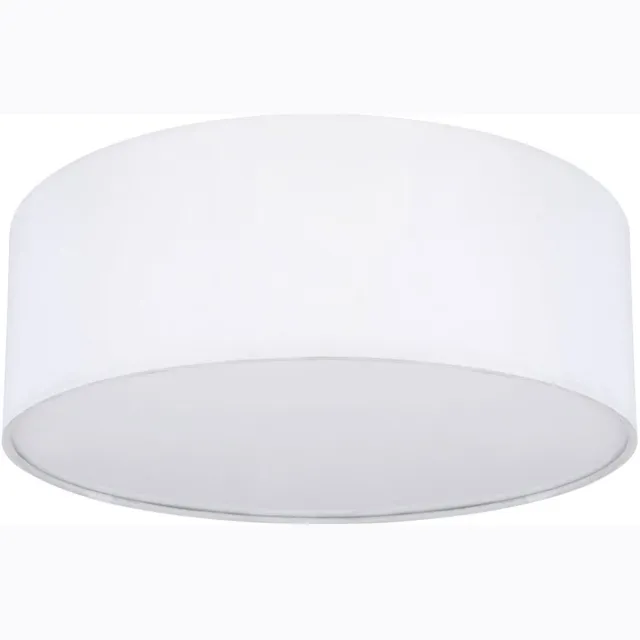Globo Plafondlamp 1 vlam Woonkamerlamp LED textiel, metaal, 1x LED warm wit, DxH 30x12 cm