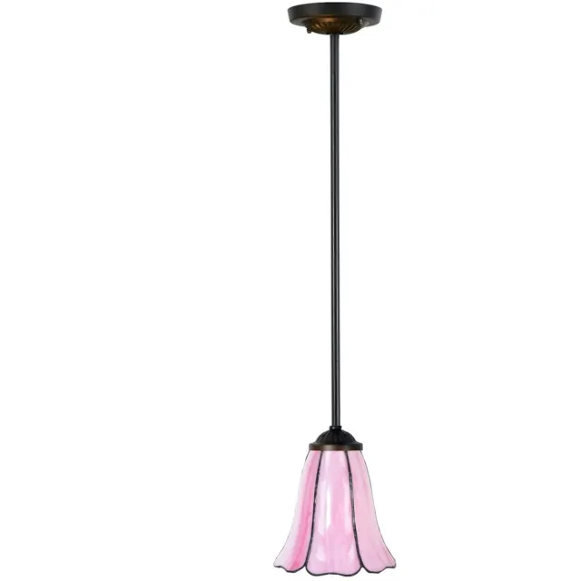 Coloured by Art Tiffany Hanglamp Liseron Pink pendant - Art Deco Trade Roze