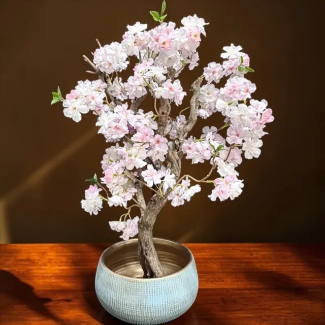 Seta Fiori Kunst - Kunstboom - Kersenbloesem - Crème roze - 75cm - Sakura Zacht roze