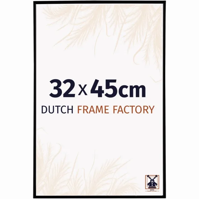 Dutch Frame Factory Fotolijst 32x45 cm - Kunststof - Zwart Mat - Easy