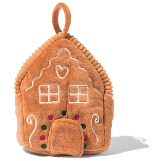 HEMA Knuffelhuisje met figuurtjes (lichtbruin)