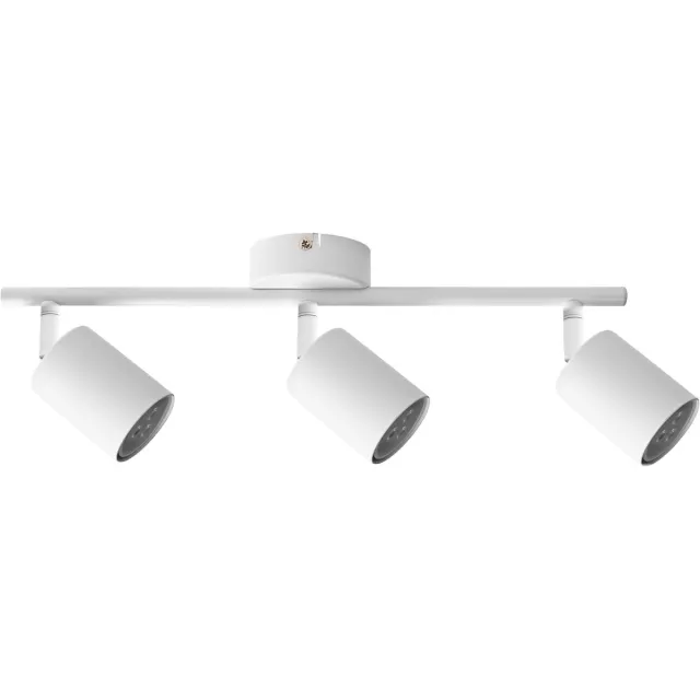 Beliani NYANDO - Plafondlamp set van 3 - Wit - Metaal Zwart