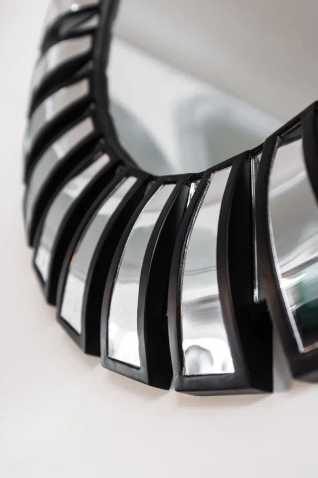 VL Home luxe en decoratieve spiegel zilver