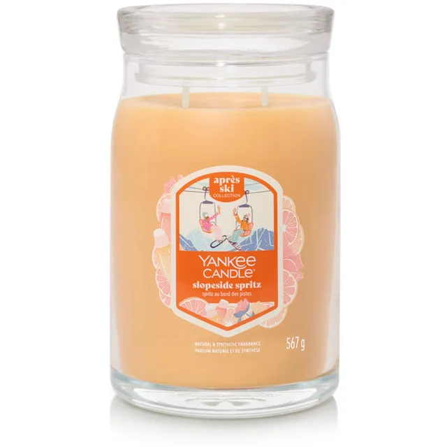 Yankee Candle Slopeside Spritz Large Jar Geurkaars - 90 branduren - twee lonten Geel