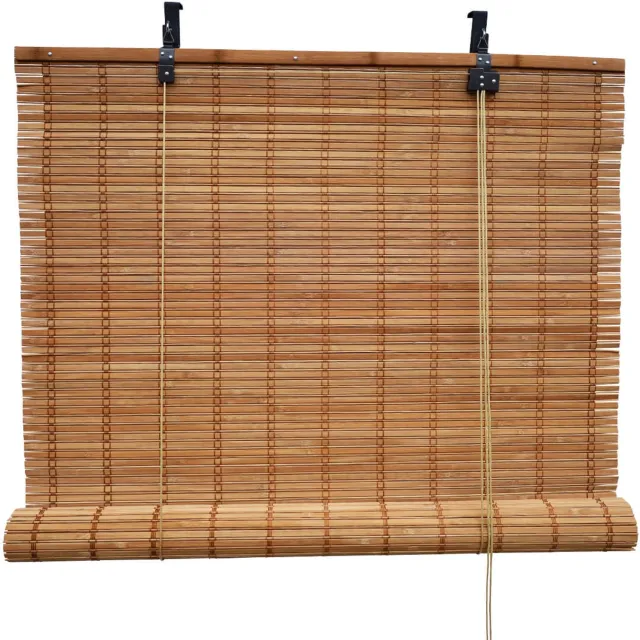 Barori Bamboebaas® bamboe rolgordijn Sem - Bruin - 80x160 cm - Natuurlijke look - Zonwerend - Duurzaam bamboe - Lichtdoorlatend - Geschikt voor binnen en buiten - Eenvoudige montage