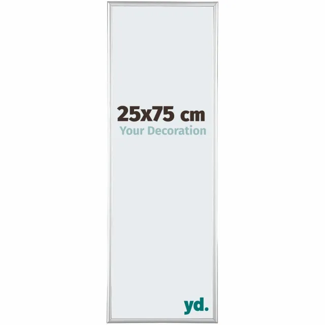 yd. Your Decoration - Fotolijst 25x75 cm - Aluminium - Zilver Hoogglans - Kent