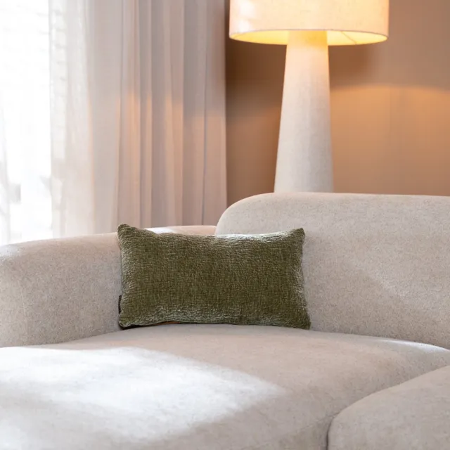 Bronx71 Sierkussen Day chenille groen 25 x 45