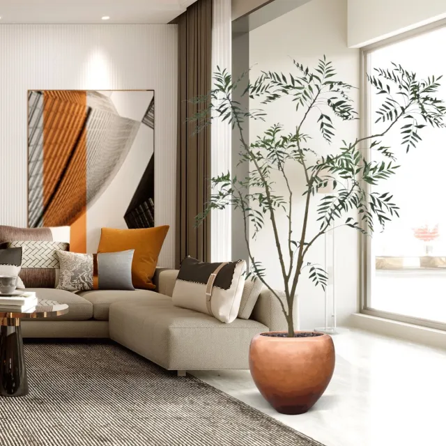 maxifleur Kunstplanten Sorbaria sorbifolia Kunstboom 180cm Groen