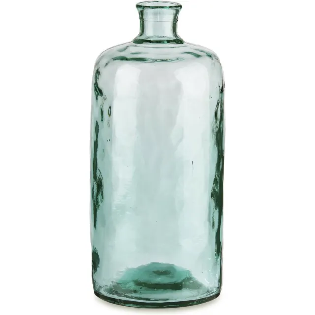 Giftdecor Bloemenvaas Primavera - transparant - gerecycled eco glas - 19 x 42 cm