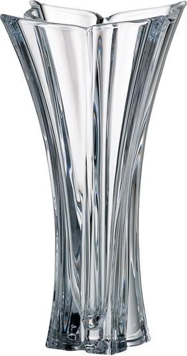 Crystalite Kristalglas Florale hoge vaas 36 cm Crystal