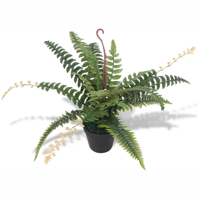 vidaXL Kunst varen plant met pot 50 cm groen