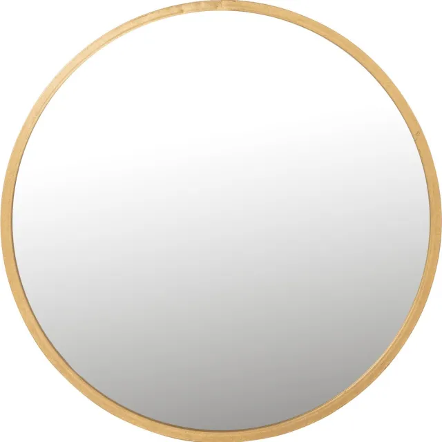 J-Line spiegel Mona Rond - ijzer/glas - goud - large - Ø 80 cm