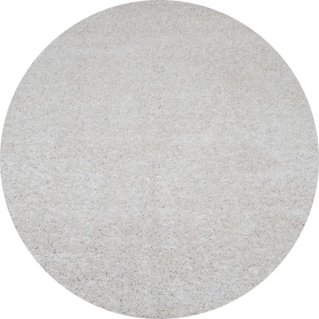 Veer Carpets Vloerkleed Buddy Cream ø200 cm - Hoogpolig Vloerkleed – Modern / Japandi Design Creme