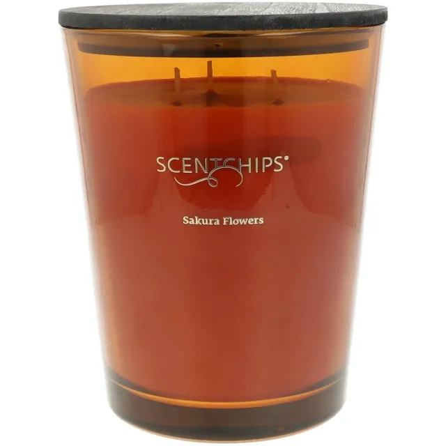 Scentchips Sakura Flowers XL Geurkaars Kastanjebruin - 1870gr