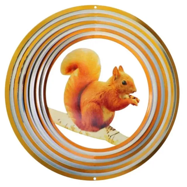 Spin Art/Cooking Vinyl Windspinner 12, Spin Art, Squirrel/Eekhoorn, 12SQU300 Multicolor