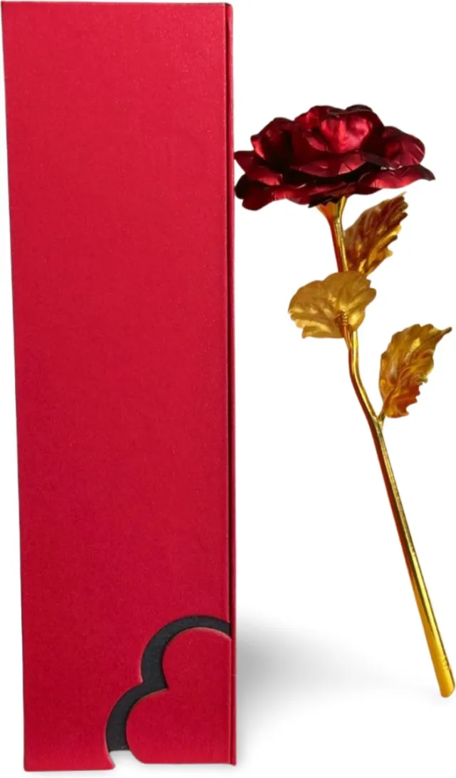 Lovelockers Rode Roos | Geschenk | Cadeau | Liefdesgeschenk | Valentijn | Moederdag | Gift Box | Cadeaubox | Luxe Geschenkdoos | Relatiegeschenk rood