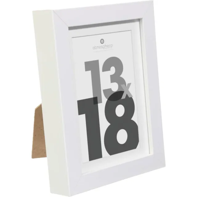 Atmosphera fotolijstje voor een foto van 13 x 18 cm - wit - foto frame Eva - modern/strak ontwerp