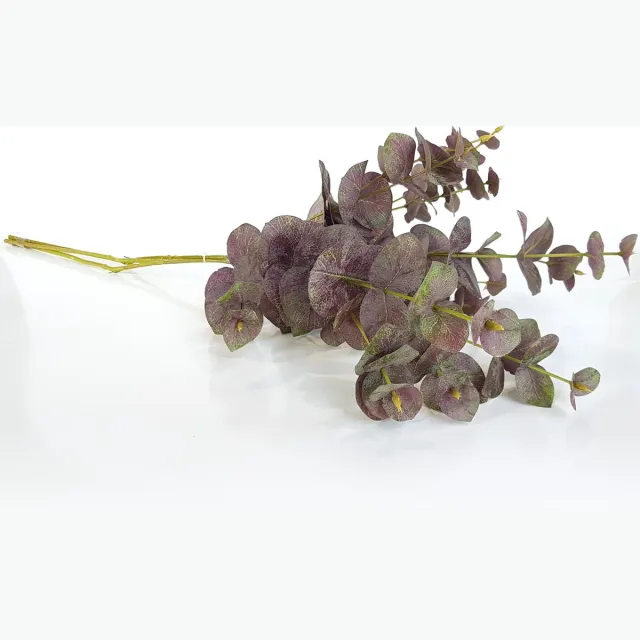 Florissima kunstplant - Eucalyptus - Lila / groen - 75 cm hoog