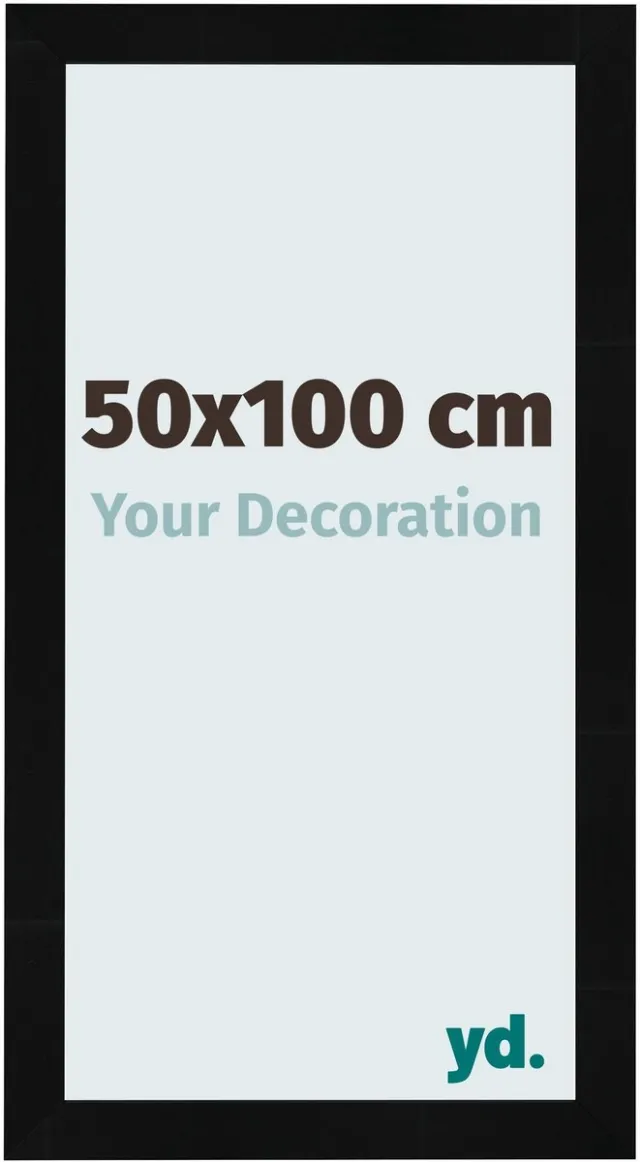 yd. Your Decoration - Fotolijst 50x100 cm - MDF - Zwart Hoogglans - Pisa