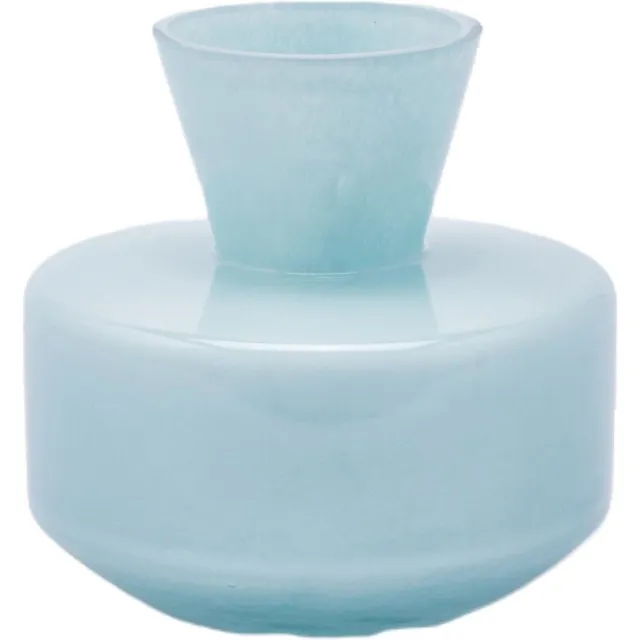 EDG Vaas- Glas - blauw - D21 x H20 cm - Opening 11 cm